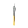 Miltex Forcep Tissue Adson 4-3/4" Tying Platform Cross Serrated Straight 7x7Tth TC Each - Integra Miltex - 6-124TC