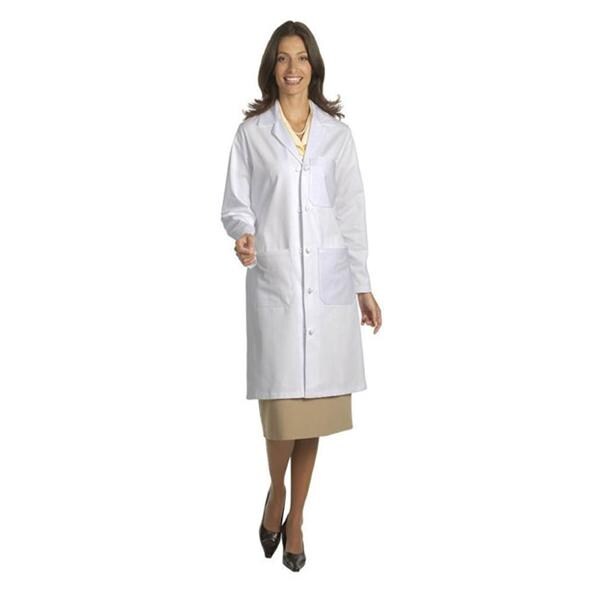 Fashion Seal Lab Coat 100% Sanforized Cotton Heavyweight Twill Unisex White 2X Large Each - 437-2XL