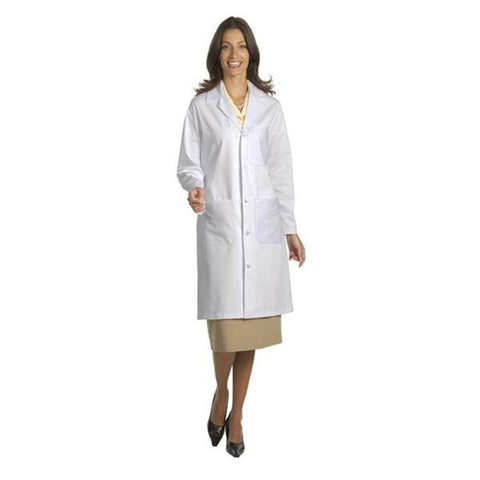 Fashion Seal Lab Coat 100% Sanforized Cotton Heavyweight Twill Unisex White 2X Large Each - 437-2XL
