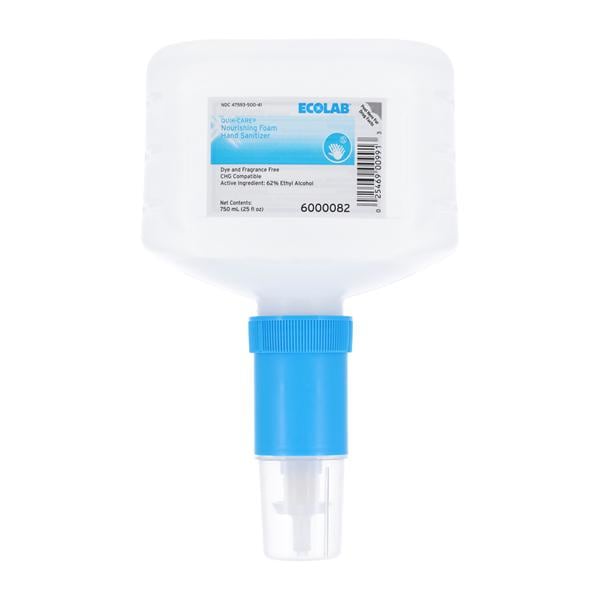 Ecolabs/Huntington Med. Sanitizer Hnd Nrshng Fm Quik-Care f/ Nx Cmpct Dspnsr 62% Ethyl Alc 750mL Rfl Each, 6 Each/CA - 6000082