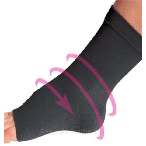 Pedifix, Inc Sleeve Compression Pedi-Smart Ankt 100% Spandex Black Sz 5 10.25-11" Univ Each - 6021-#5