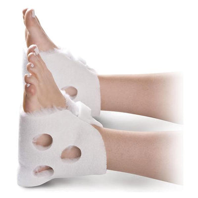 Medline Industries Inc Protector Heel Synthetic Fur White Size One Size Fits All Universal 1/Pr - MDT823290