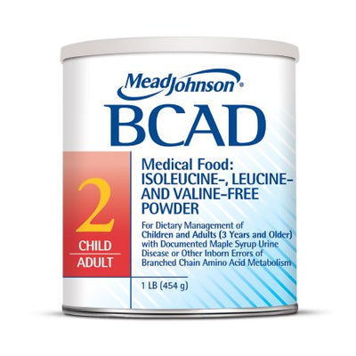 Mead Johnson MSUD Oral Supplement BCAD 2 Vanilla Flavor 1 lb. Can Powder