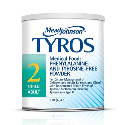 Mead Johnson Tyrosinemia Oral Supplement Tyros 2 Unflavored 1 lb. Can Powder
