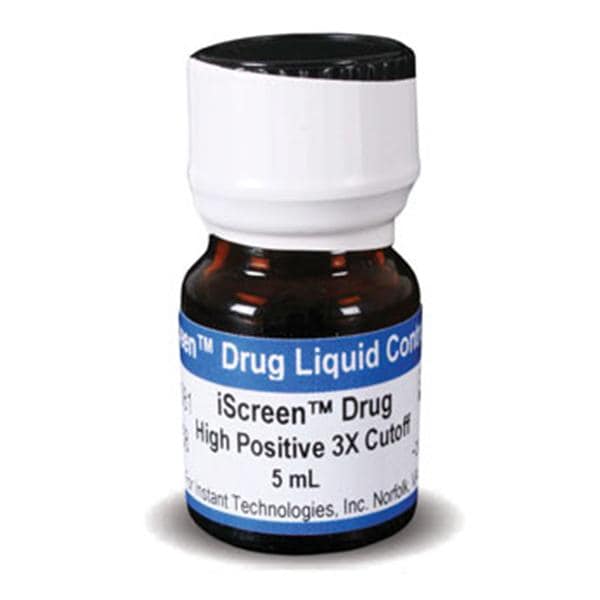 Alere Toxicology iScreen Drug Kit High Positive 3x Cutoff Control 5mL 5ml/vl - Products - 88001