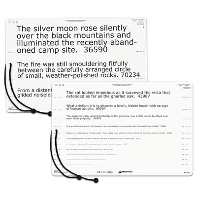SPANISH LOW VISION CONTINUOUS READING CARD