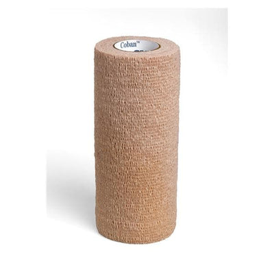 3M Medical Products Bandage Coban Wrap Elastic 6"x5yd Latex Non-Sterile Tan 12/Ca - 1586
