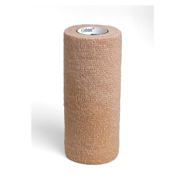 3M Medical Products Bandage Coban Wrap Elastic 6"x5yd Latex Non-Sterile Tan 12/Ca - 1586