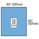 3M Medical Products Drape Ophthalmic Surgical Steri-Drape Fenestrated 53x53" Blue 60/Ca - 1062