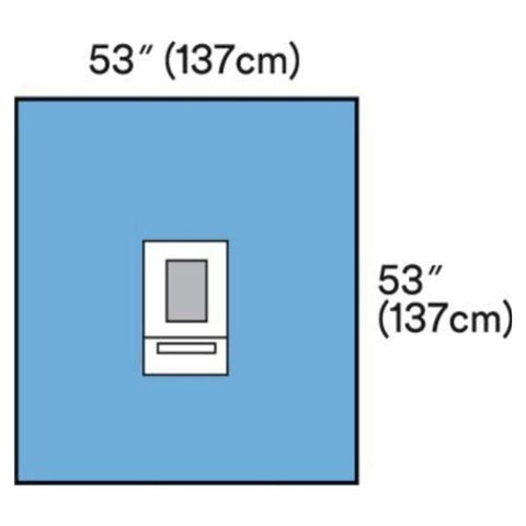 3M Medical Products Drape Ophthalmic Surgical Steri-Drape Fenestrated 53x53" Blue 60/Ca - 1062