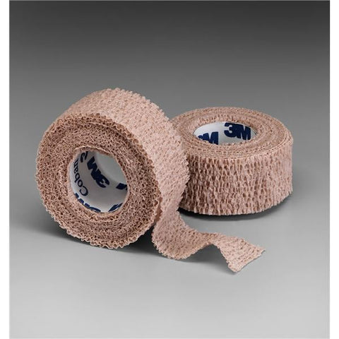 3M Medical Products Bandage Coban Wrap Elastic 1"x5yd Latex Non-Sterile Tan 5/Pk, 6 PK/CA - 1581