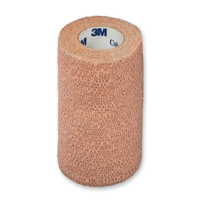3M Medical Products Bandage Coban Wrap Elastic 4"x5yd Latex Sterile Tan 18/Ca - 1584S