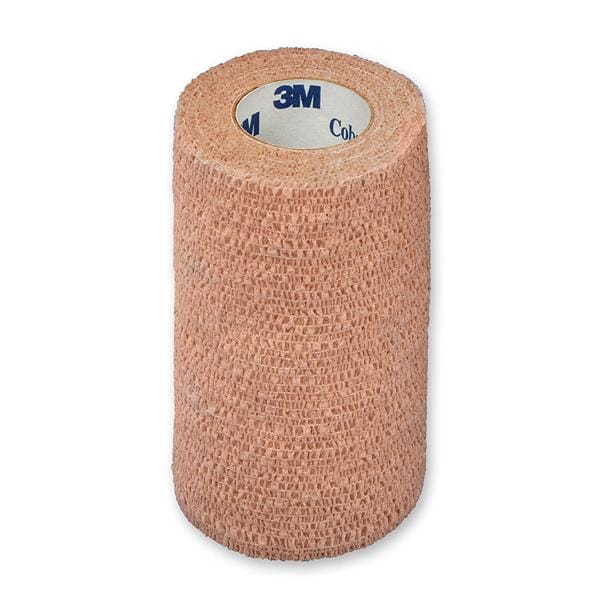 3M Medical Products Bandage Coban Wrap Elastic 4"x5yd Latex Sterile Tan 18/Ca - 1584S