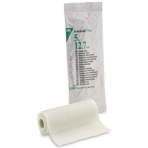 3M Medical Products Tape Scotchcast Plus Fiberglass 5"x4yd Roll White 10/Ca - 82005
