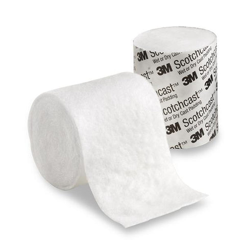 3M Medical Products Padding Wet/Dry Scotchcast Synthetic 3"x4yd Limb LF White 20/Bg - WDP3