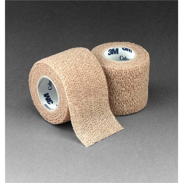3M Medical Products Bandage Coban Wrap Elastic 2"x5yd Latex Non-Sterile Tan Each, 36 Each/CA - 1582