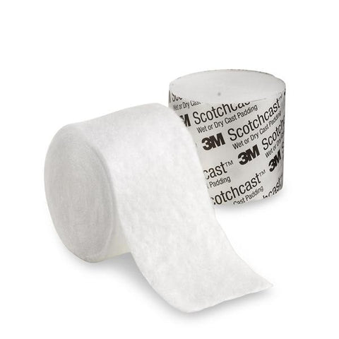 3M Medical Products Padding Wet/Dry Scotchcast Synthetic 2"x4yd Limb LF White 20/Bg - WDP2