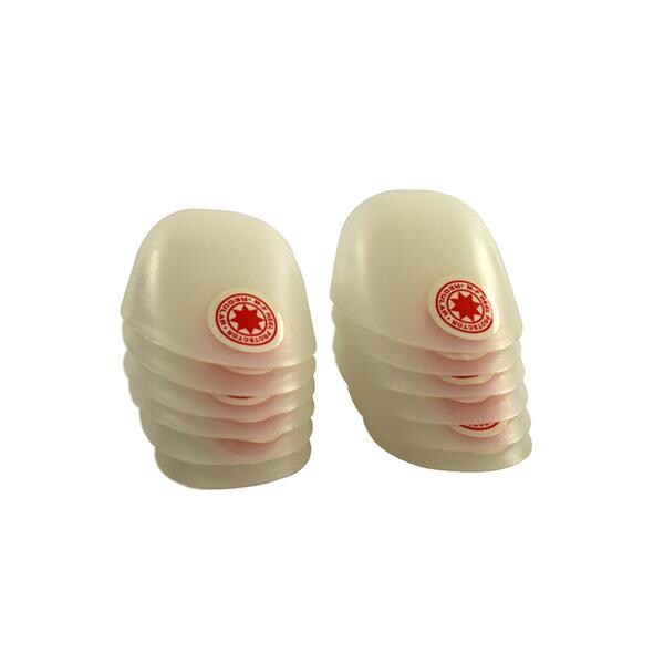 MF Athletic Co. Cup Protectors Heel Plastic Red Star Size One Size Fits All 1/Pr, 6 PR/CA - MF-1D