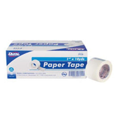 Dukal Corporation Tape Surgical Hypo-Pore Paper 1"x10yd Adhesive White 12Bx/Ca - P110