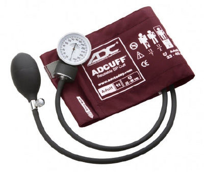 ADC American Diagnostic Corp Prosphyg Aneroid Sphygmomanometer Pocket Style Hand Held 2-Tube Large Adult Size Arm