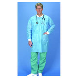 Busse Hospital Disposable Lab Coat Protective Disposable Polypropylene Small / Medium White 30/Ca - 226