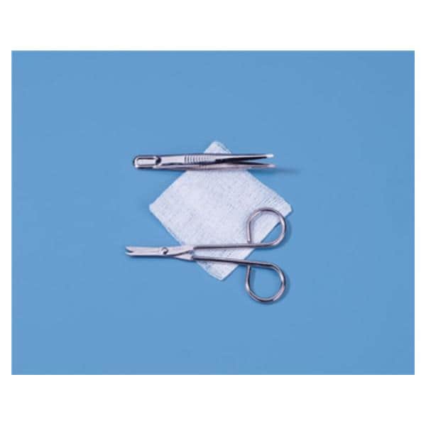 Busse Hospital Disposable Kit Suture Removal With Gauze/4" Metal Forceps LF Sterile Each, 50 Each/CA - 718