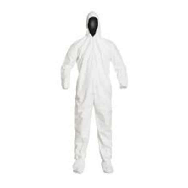 DUPONT PERSONAL PROTECTION Hood Pull Over Tyvek IsoClean White One Size 100/Ca - 17-988-113