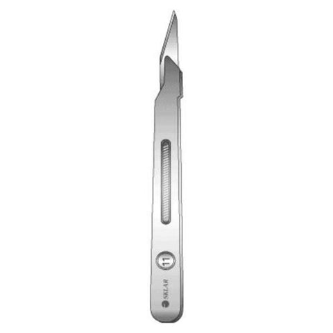 Sklar Instruments Scalpel Surgical #11 Stainless Steel Sterile Disposable 10/Bx - 40695
