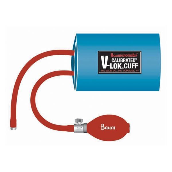 W A Baum Co Inc Inflation System BP Calibrated V-Lok 33-47 Adlt Lg Arm Cmplt Scrlt Eachch - 1825NL