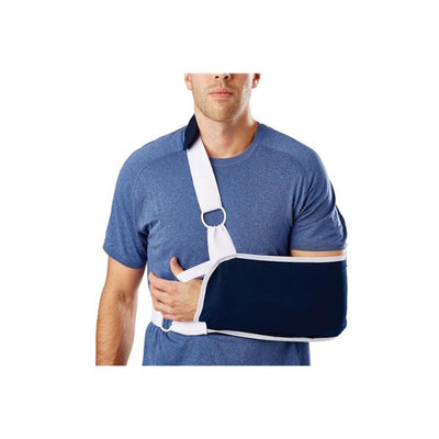 Medline Industries Inc Immobilizer Sling Adult Shoulder Cotton 12x4.5" Black Size X-Small Universal Each - ORT16200XS