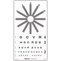 COMBINATION SLOAN LETTER & ASTIGMATIC WHEEL CHART