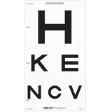 SLOAN LETTER LOW VISION CHART