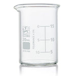 Globe Scientific Beaker, Globe Glass, Low Form Griffin Style, 12 of Box, 48 of Case