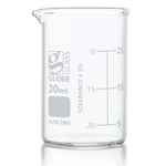 Globe Scientific Beaker, Globe Glass, Low Form Griffin Style, 12 of Box, 48 of Case
