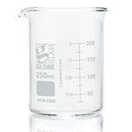 Globe Scientific Beaker, Globe Glass, Low Form Griffin Style, 12 of Box, 48 of Case