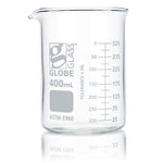Globe Scientific Beaker, Globe Glass, Low Form Griffin Style, 12 of Box, 48 of Case