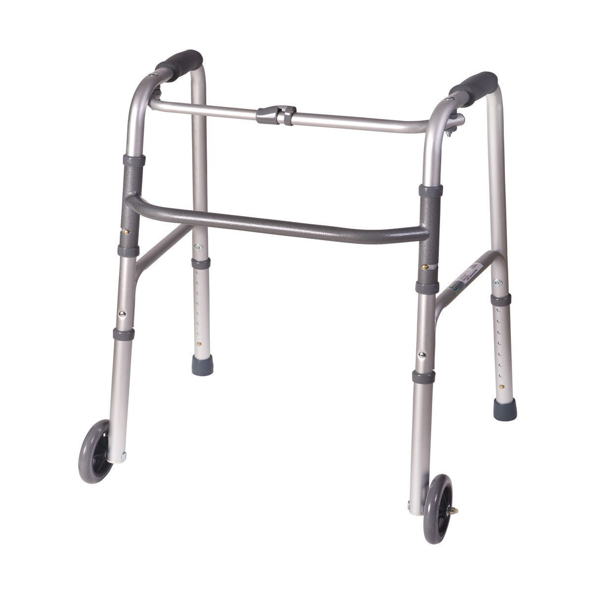 DMI Lightweight Aluminum Folding Walker with Single Release - 802-1017-0645