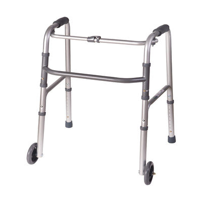 DMI Lightweight Aluminum Folding Walker with Single Release - 802-1017-0645