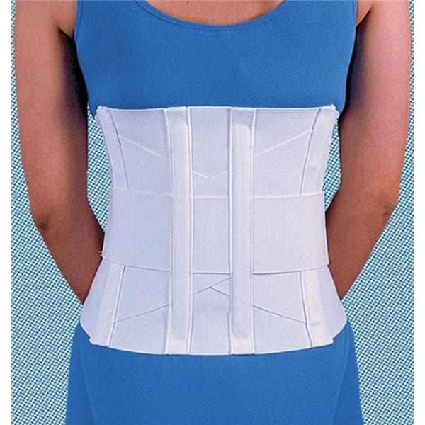 Frank Stubbs Co Inc Support Criss-Cross Back Elastic White Size Large Each - F003675