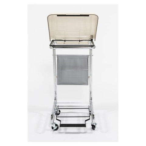 Blickman Industries Hamper Linen Chrome 18-5/8x19-1/2x37-3/4" Silver Each - 962010000