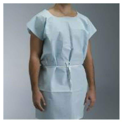 Graham Medical Gown Patient 30 in x 42 in P Each Tissue / Poly 50/CA - 70237N