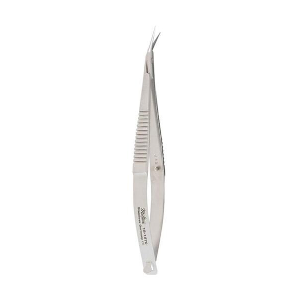 Miltex Scissors Surgical Castroviejo 3-3/4" Sharp Angled 11mm Stainless Steel Each - Integra Miltex - 18-1570