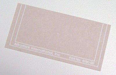 capsa Bin Name Tag - 3.5 Inch - Sand - Package Of 100