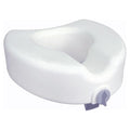 Drive Medical Designs Toilet Seat Elevating Premium 300lb Capacity White 16.5x17x4.5" Locking 1/Ca - 12014