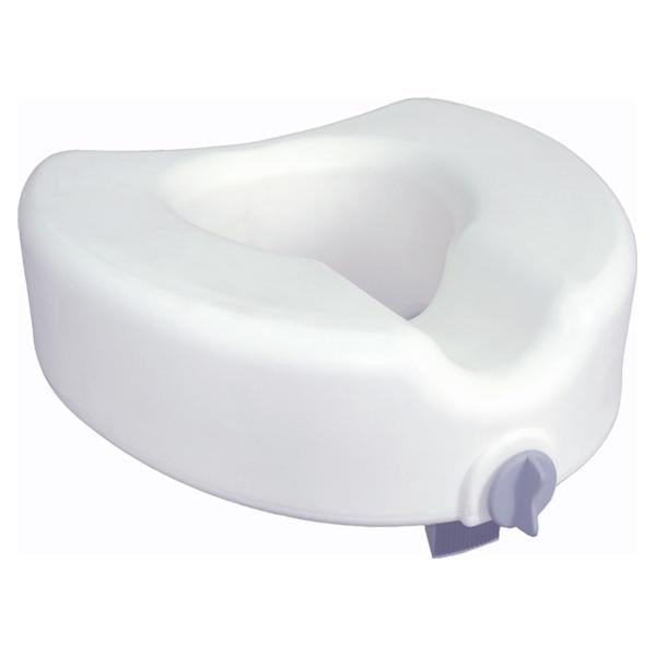 Drive Medical Designs Toilet Seat Elevating Premium 300lb Capacity White 16.5x17x4.5" Locking 1/Ca - 12014