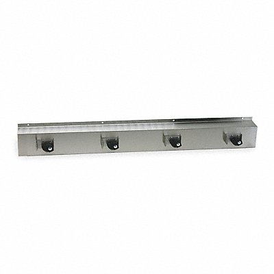 Silver 304 Stainless Steel Mop and Broom Rack 1 EA