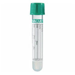 Greiner Vacuette Tube Venous Blood Collection Vacuette 3.5mL 13x75mm Plstc Lthm Hep Grn/Ylw 50/Pk, 24 PK/CA - 454008P