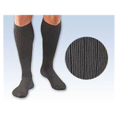 Fla Orthopedics Inc Dress Socks Compression Activa Knee High Cls Toe Md M Men 7.5-10 Pnstrp Gry Each - H3452