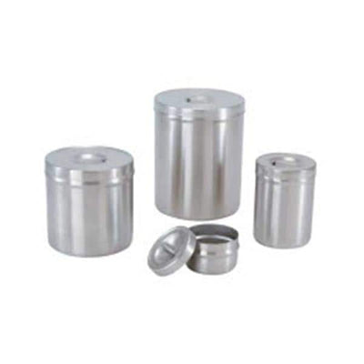 Medegen Medical Products, LLC Jar Dressing 4-1/8x5-1/4" 1qt Silver Stainless Steel Each - 88010