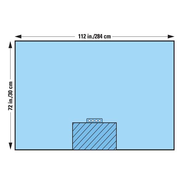 O & M Halyard Drape Orthopedic Bar Orthoarts Non-Fenestrated 112x72" Heavy Duty Sterile 12/Ca - 89348